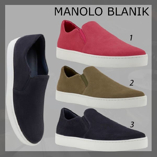 【ブティック】マノロブラニク スーパーコピー NADORES スリッポン スニーカー 3色 123-2291-0006