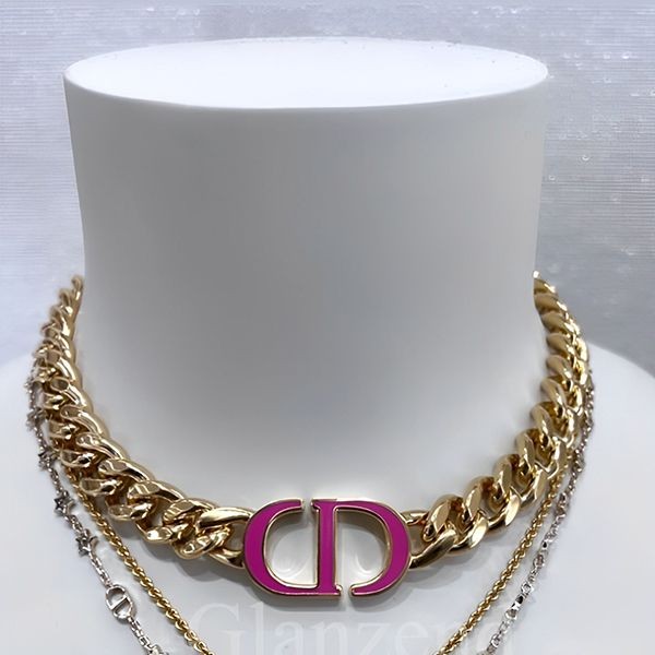 【即発】ディオール MONTAIGNE ネックレス コピー メタル&ラッカー