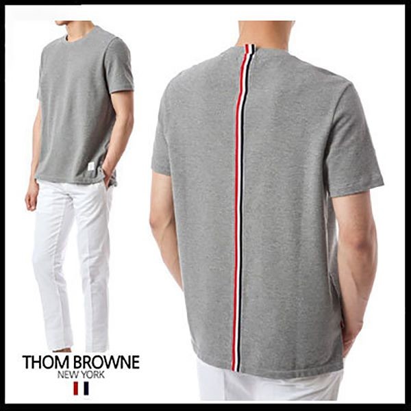 トム ブラウン 半袖Tシャツ 偽物 MJS056A 00050