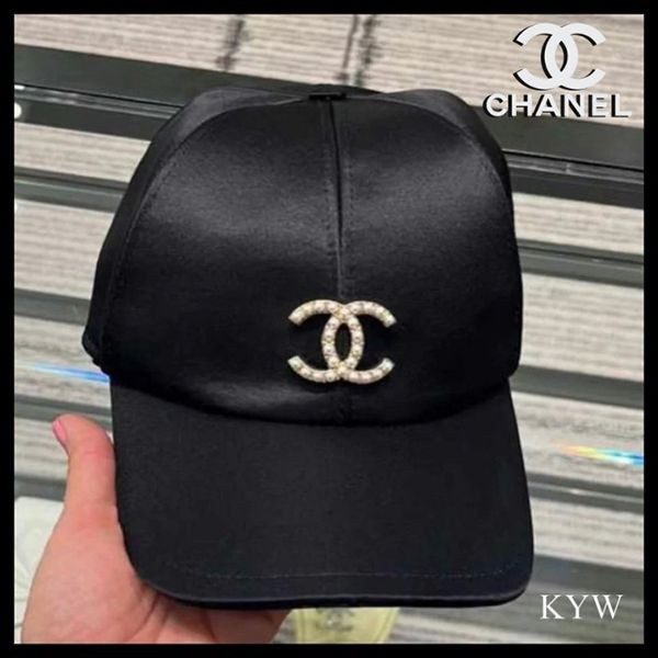 ★日本!!人気！【光沢感があって上品♪】シャネル キャップ 偽物 ブラック