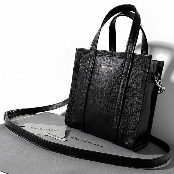 バレンシアガ 偽物 バザール ショッパー XXS BLACK バッグ 513988 2UQQN 1000