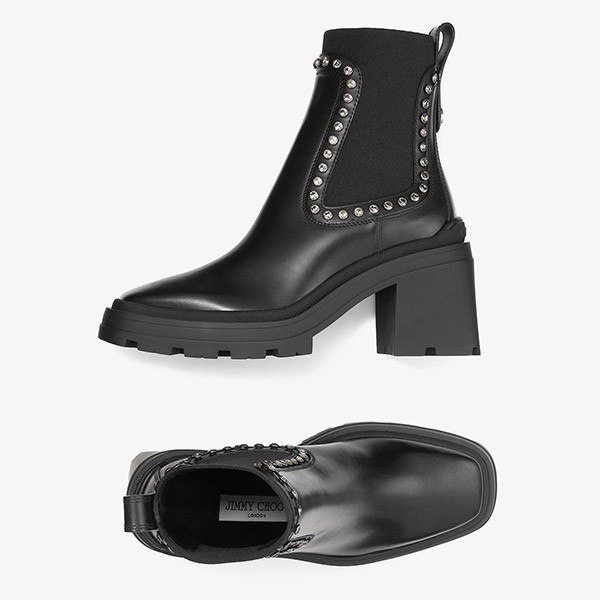 安いジミーチュウ コピー Veronique 80 スムースレザー アンクルブーツ VERONIQUE45SQM010003