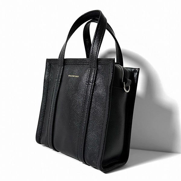 バレンシアガ 偽物 バザール ショッパー XXS BLACK バッグ 513988 2UQQN 1000