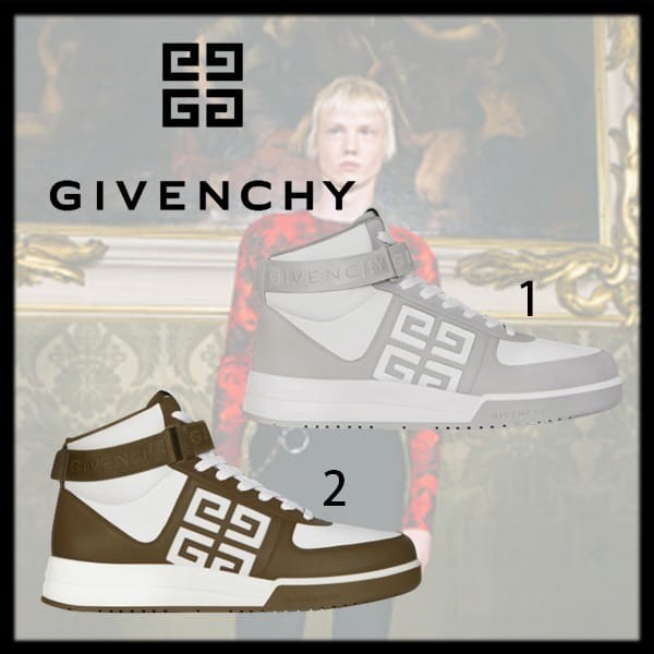 入手困難ジバンシィ G4 ハイカット スニーカー 偽物 レザー 全2色 H1GM069