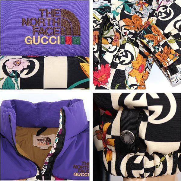 グッチ ノースフェイス コラボ限定 ダウンジャケット コピー663757