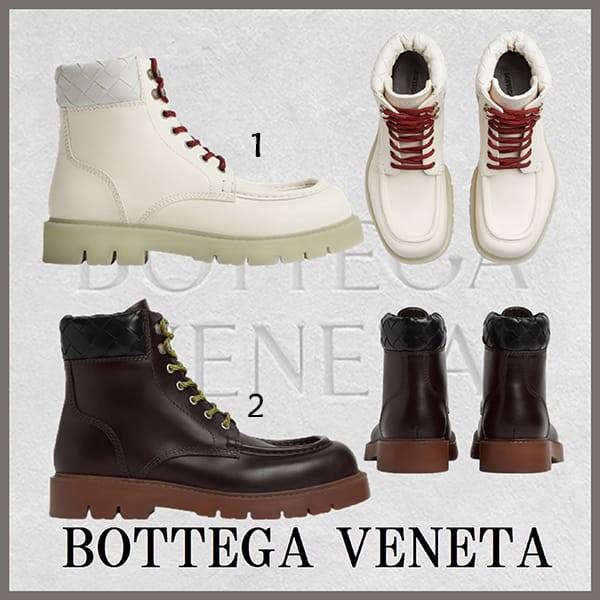 【ブティック】ボッテガ ヴェネタ ハドック レースアップ アンクルブーツ コピー2色 763713V2WT19013