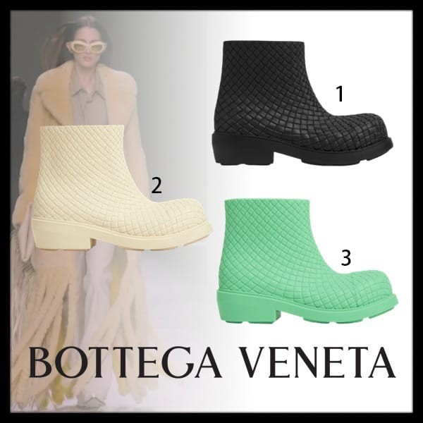 ボッテガ ヴェネタ 偽物 Fireman ラバー アンクルブーツ 全3色 764422V3OE01000