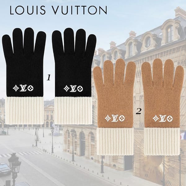 男女兼用ルイヴィトン スーパーコピー モノグラム・モチーフ手袋 2色 M77929