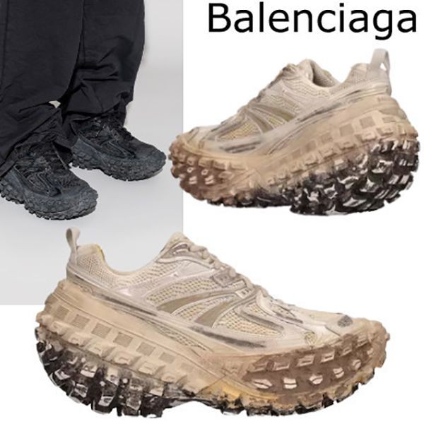 バレンシアガ DEFENDER スニーカー 偽物ディフェンダー ロゴbb10171