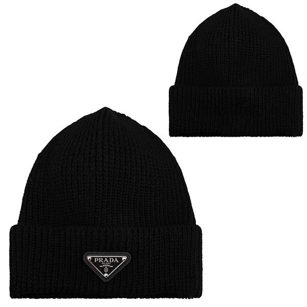 ☆超人気☆プラダ ウール カシミア ビーニー 偽物3IM F0002