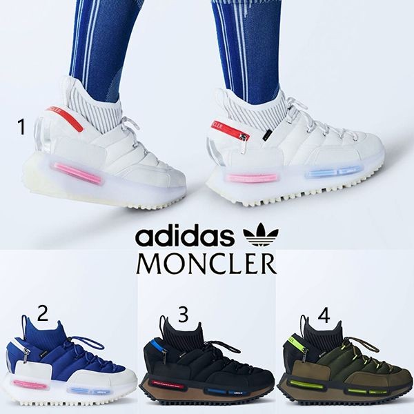 【モンクレール×アディダス 偽物】NMD ランニング スニーカー 最新のコラボ！I209S4M​0