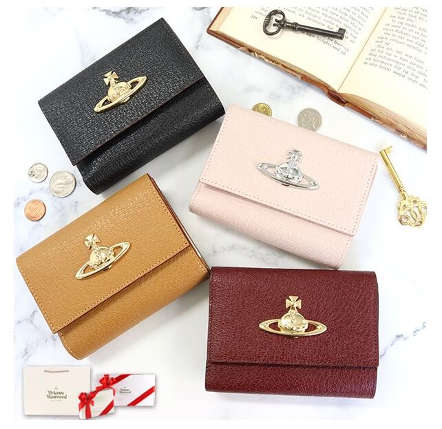 ヴィヴィアン 財布 二つ折り レディース 折り財布 がま口 本革 4色 EXECUTIVE 3218C92