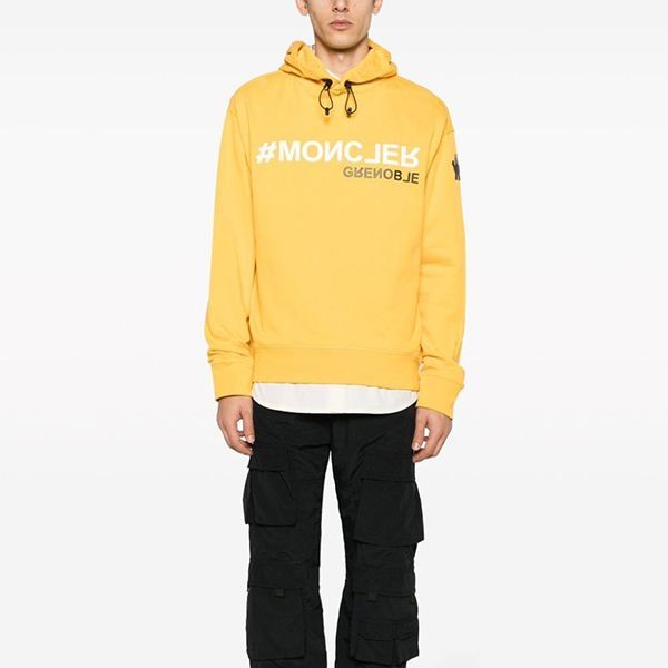 先取り！黒ダウンと◎モンクレール グルノーブル 偽物ロゴ パーカー フーディI20978G