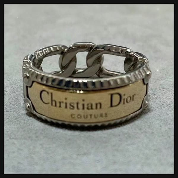 ディオール 偽物 COUTURE チェーンリンク リング R1974HOMMT_D327