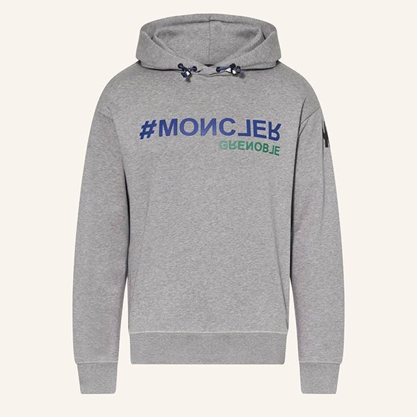 先取り！黒ダウンと◎モンクレール グルノーブル 偽物ロゴ パーカー フーディI20978G