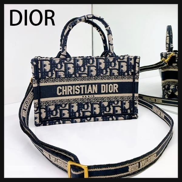 便利でディオール BOOK TOTE 偽物 ミニ ショルダーバッグ S5573CRIW_M928