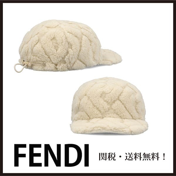 新作限定♪フェンディ コピー ウール ベースボールキャップ FXQ226AQE9F0QM0