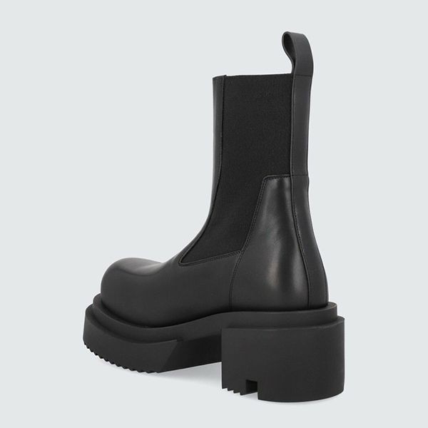 ≪リックオウエンス≫ Beatle Bogun アンクルブーツ 偽物11157