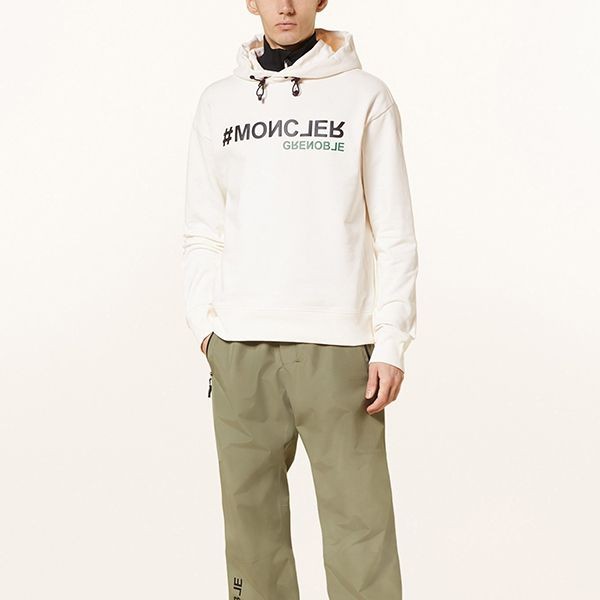 先取り！黒ダウンと◎モンクレール グルノーブル 偽物ロゴ パーカー フーディI20978G