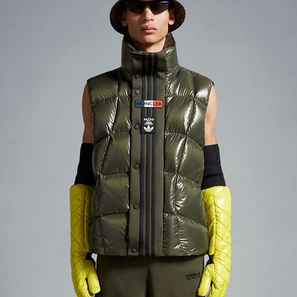 【セレブ多数愛用】モンクレール×アディダス 偽物 コラボ ボゾンロゴ入ダウンベスト Bozon 4色 I209S1A00011M2267335