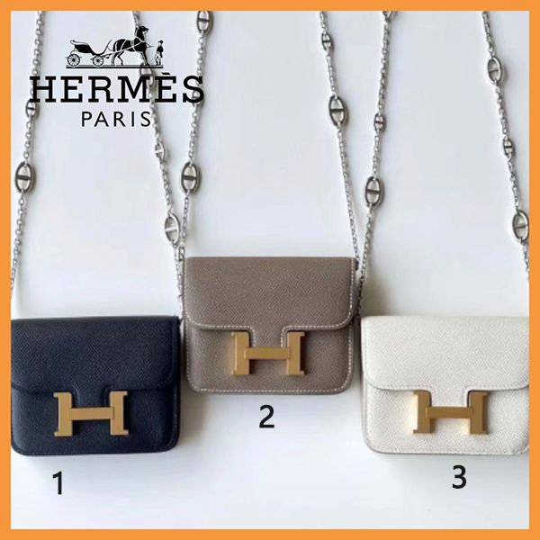 新作限定♪エルメス コンスタンス コピースリムポーチ【チェーン部分までオシャレ】h12224