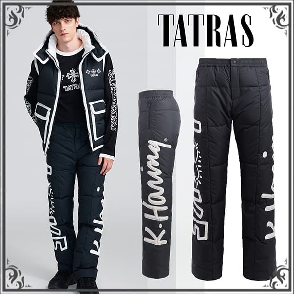 追跡付きで安心届け【限定品】タトラス 偽物 ×Keith Haring LETTO ダウンパンツ MTKI23A5117