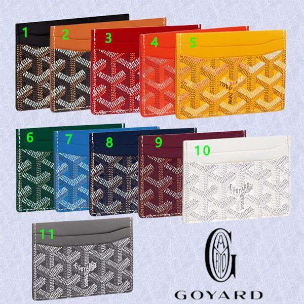 待望の再入荷【ゴヤール】サン・シュルピス カードケース 偽物 カーフスキン