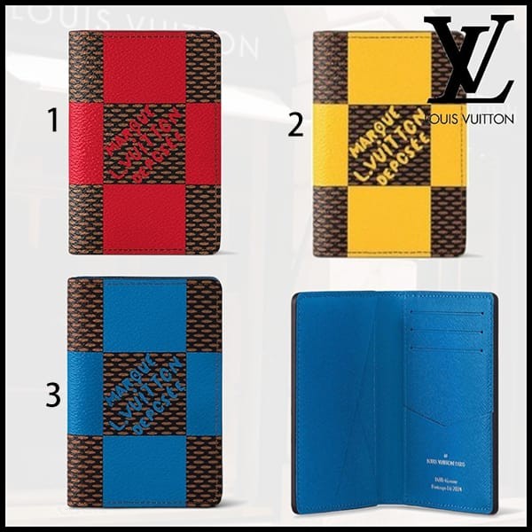 2024AWルイヴィトン ポケット オーガナイザー ダミエ 偽物 カードケース 3色 N40614
