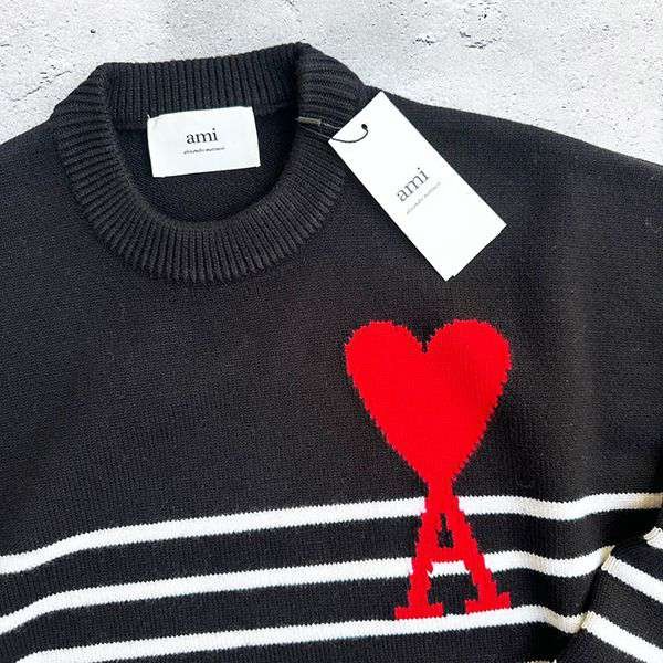 選べるお色アミ パリス DE COEUR ボーダー ニット セーター コピーam01113
