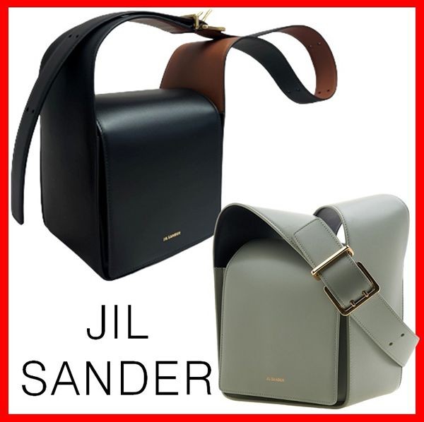 《大人気》【ジルサンダー】スモールレザーショルダーバッグ コピーロゴ☆J07WD0024