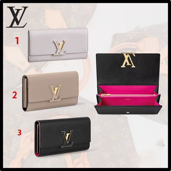 ルイヴィトン ポルトフォイユ・カプシーヌ 長財布 コピー M69805