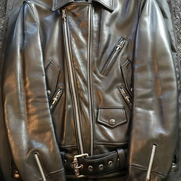 クロムハーツ レザージャケット 偽物 GABBA 032121