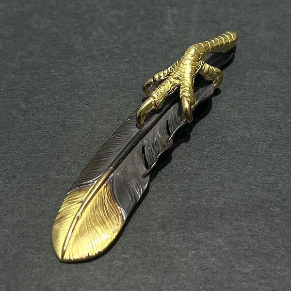 ゴローズ 偽物 [OLD]金ツメ先金特大フェザー w24032805