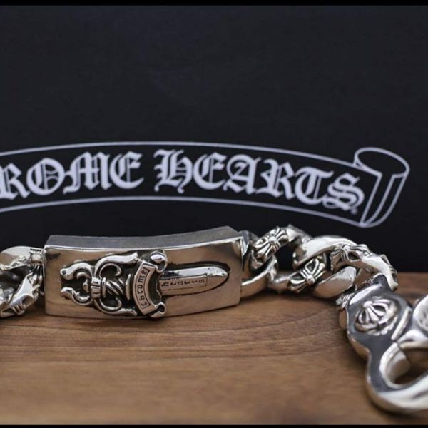 クロムハーツ ダガー IDブレスレット 偽物ファンシークリップ 6リンクch032010