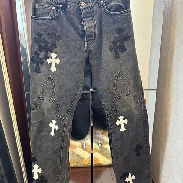 便利でクロムハーツ クロスパッチデニム ジーパン スーパーコピーch032135