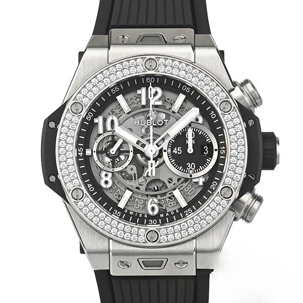 目を惹くカラーウブロ ビッグ・バン ウニコ チタニウム ダイヤモンド 421.NX.1170.RX.1104