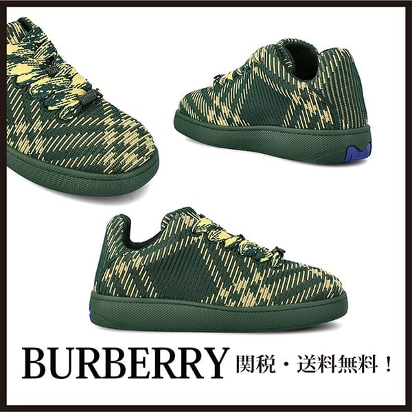 速達発送バーバリー コピー チェックニット ボックススニーカー 80815861