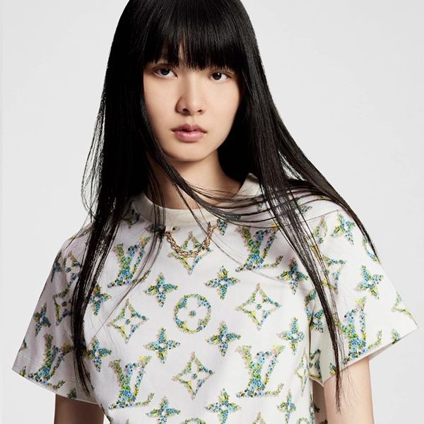 【キラキラ輝くLVロゴ♪】ルイヴィトン ヴィトンTシャツ コピー1AFGRT