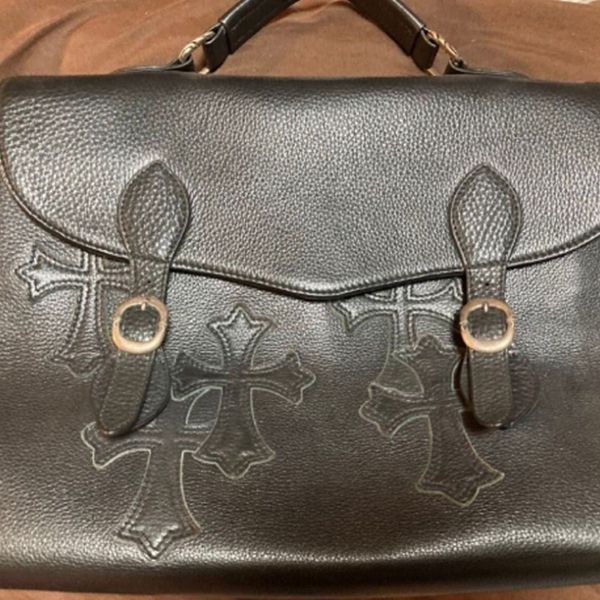 クロムハーツ ビジネスバッグ偽物 シルバー ブラックch03088