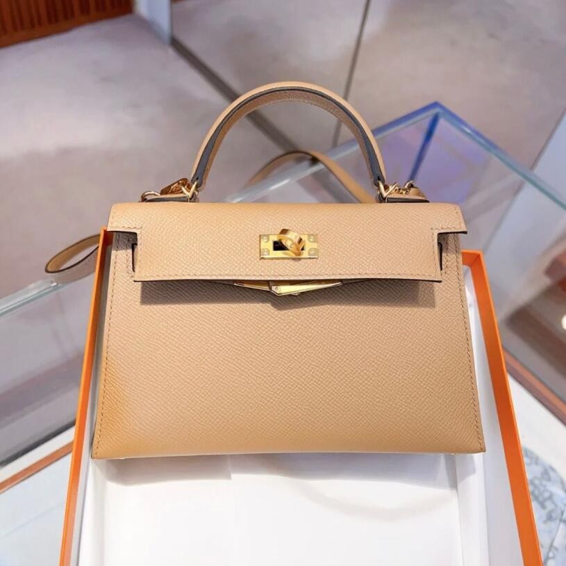 エルメス ミニケリー Kelly mini チャイ/ゴールド金具 24042201