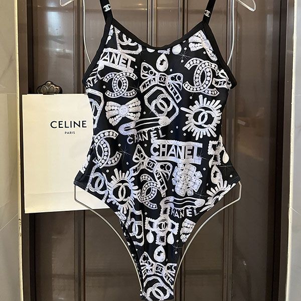 シャネル ワンピース水着 偽物 w24043040