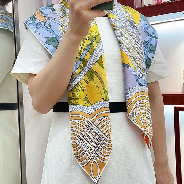 エルメス カレ 90 スカーフ フォーブルトロピカルw24043050