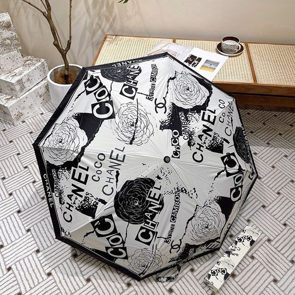 シャネル 日傘 折りたたみ傘 晴雨兼用 w24043062