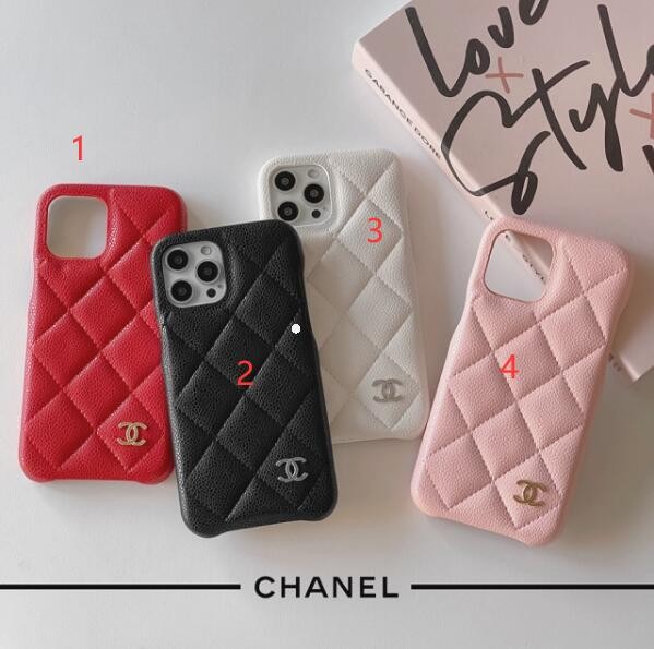 シャネル iPhone15/14 ケース マトラッセ風 14Proケース 4色 24043002