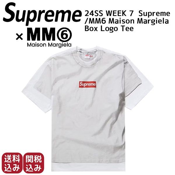 【シュプリーム MM6 偽物 マルジェラ Tシャツ 】ボックスロゴ 半袖 Tシャツ sm0416