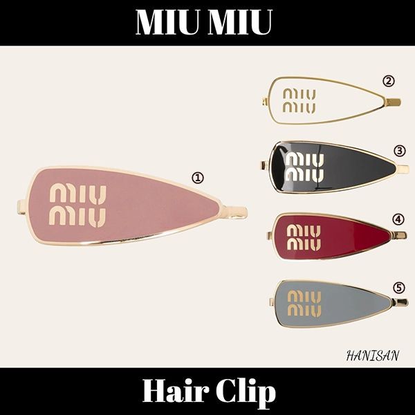 ミュウミュウ エナメルメタル ヘアクリップ スーパーコピーmiu5211