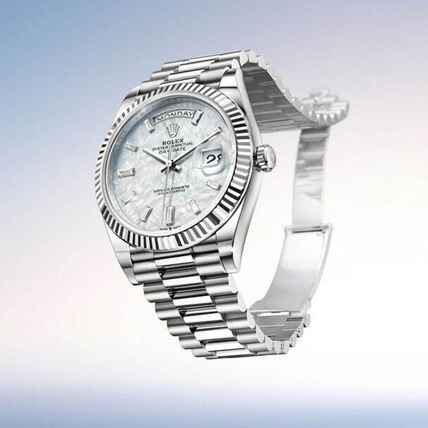 ロレックス デイデイト 40 偽物☆18ct ホワイトゴールド 228239