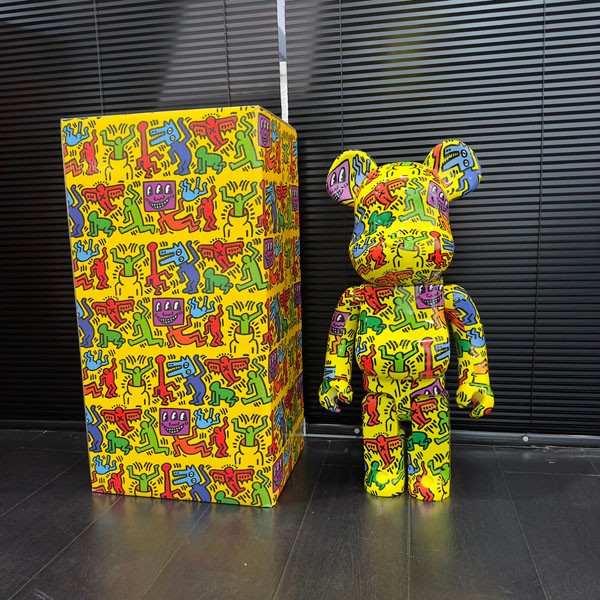 可愛いBE@RBRICK 1000% 70cm Keith Haring  400% 24050102
