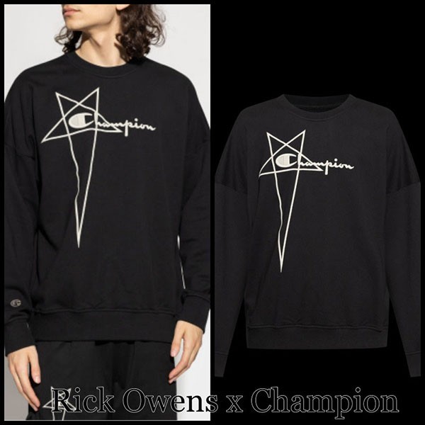 コラボ◆RICK OWENS x CHAMPION ロゴ スウェット w24051605