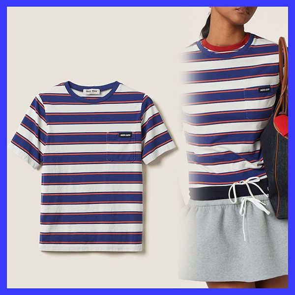 ミュウミュウ ジャージー Tシャツ スーパーコピーw24052702